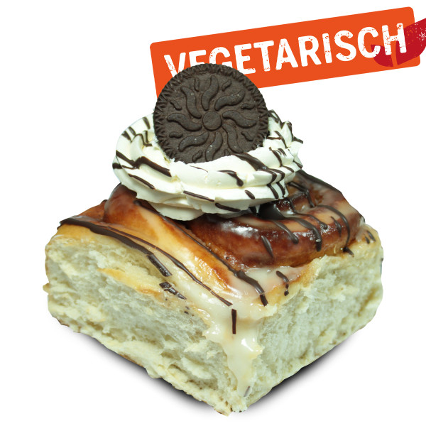 Cinnamon Roll mit Cookie-Cream