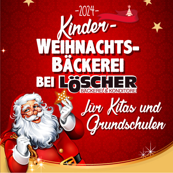 Weihnachtsbäckerei 2024 für Kitas und Grundschulen