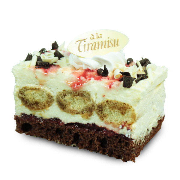 Erdbeer-Tiramisu-Sahneschnitte